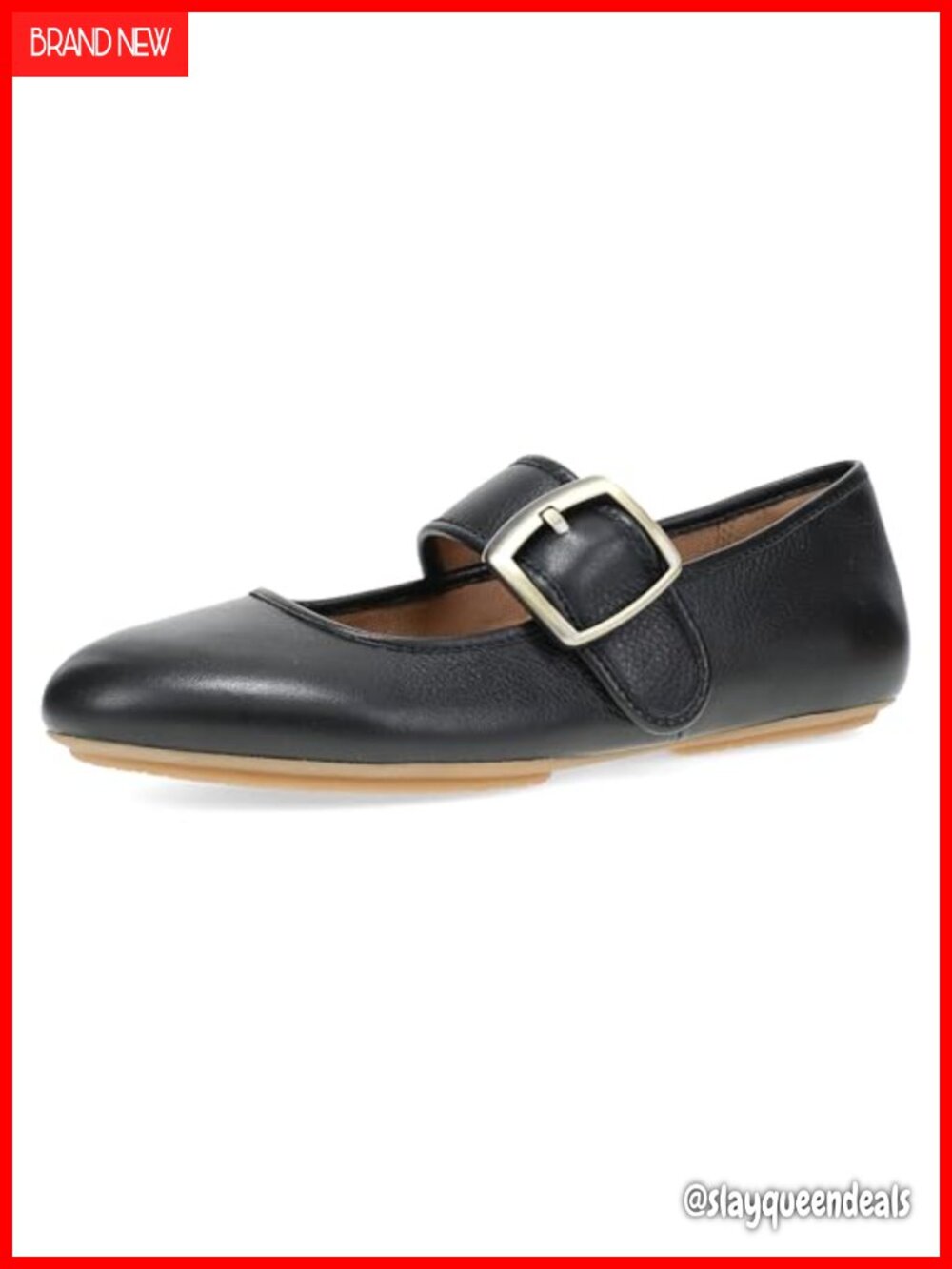 Mary Jane Ballet Flat with Arch Support & Adjustable Strap